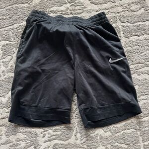 Black Athletic Shorts with Nike Logo